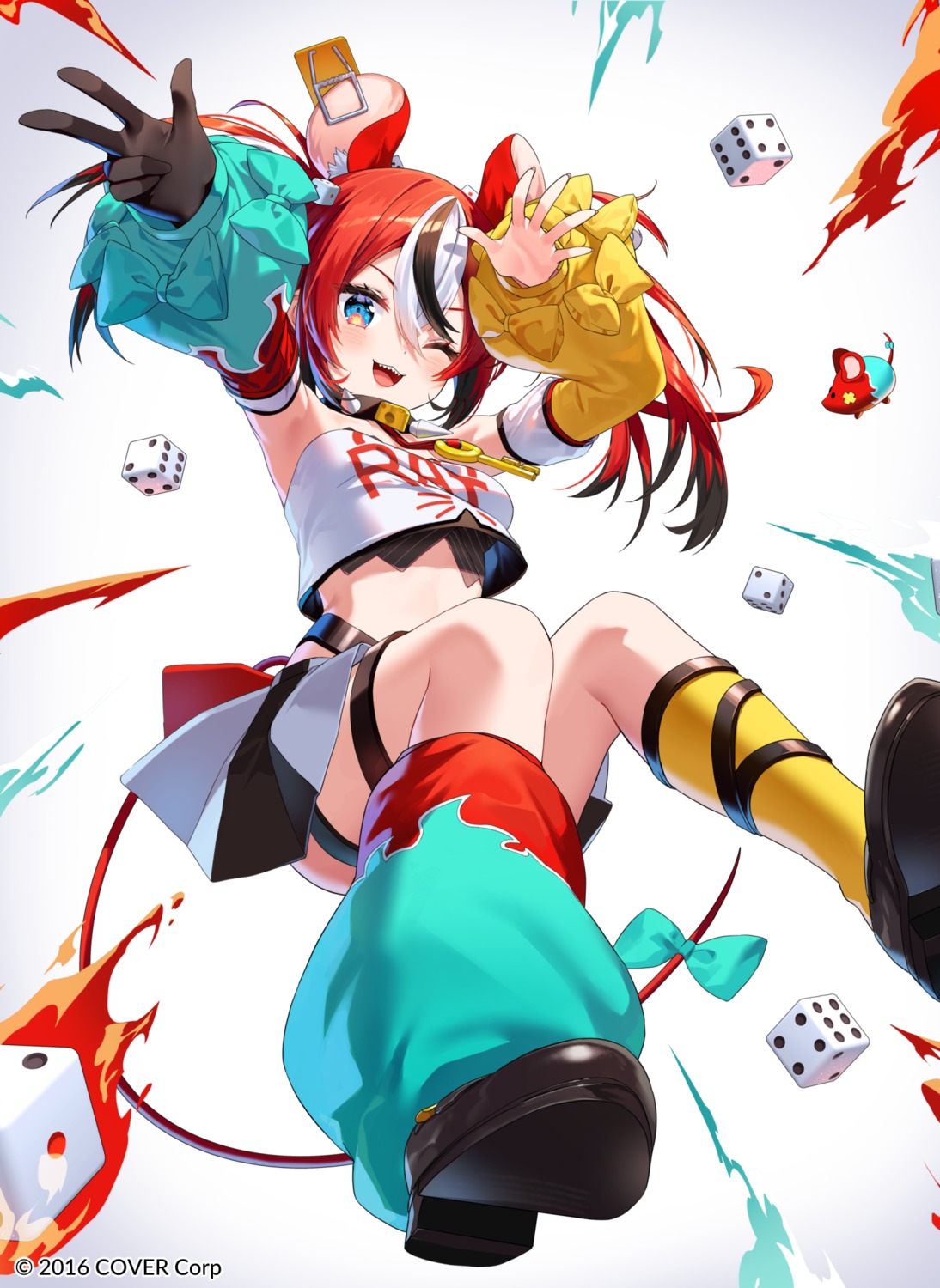 animal_ears garter hakos_baelz hololive hololive_english rosuuri tail