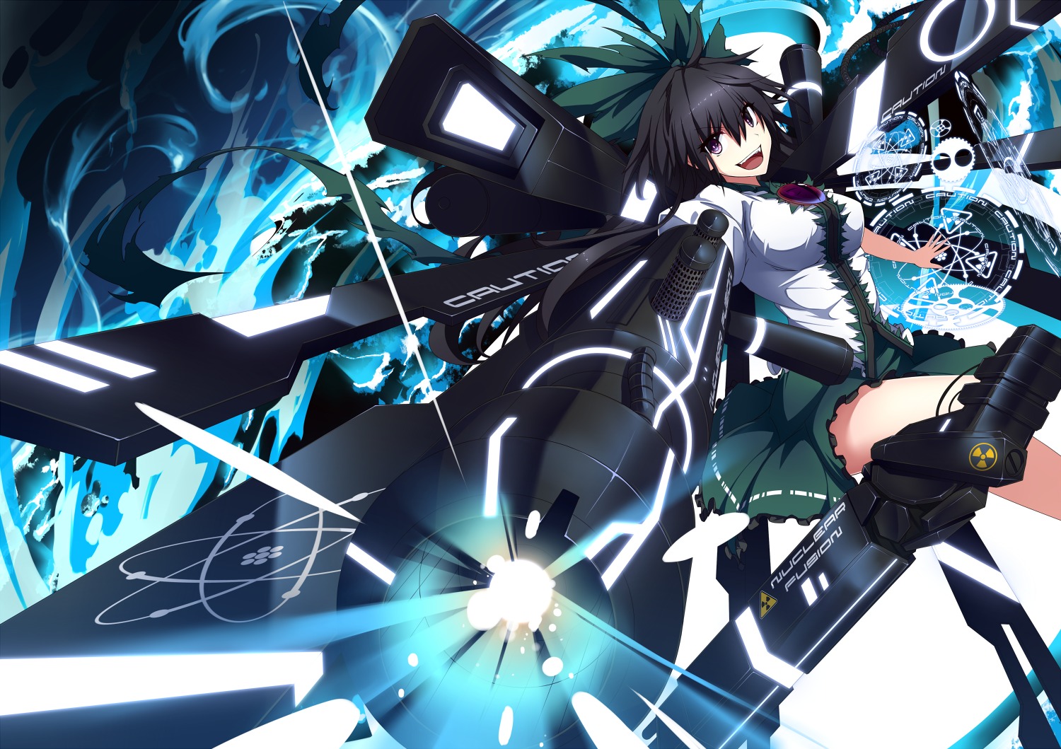 gun mecha_musume reiuji_utsuho touhou ugume