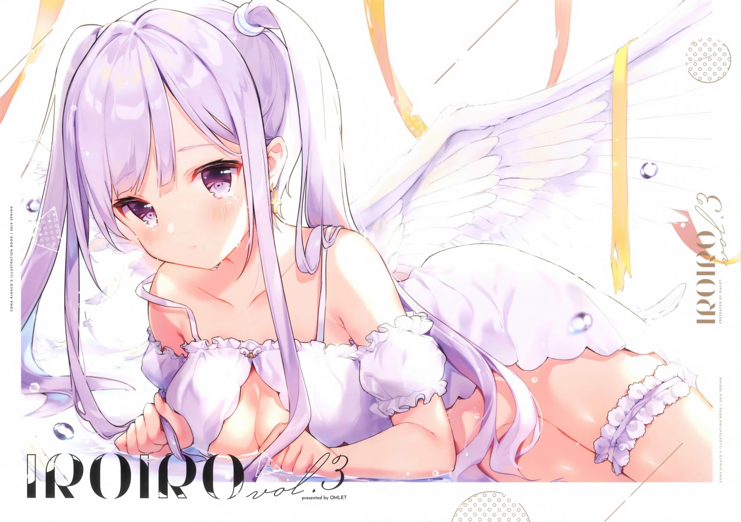 cleavage cona_kinaco dress garter wings