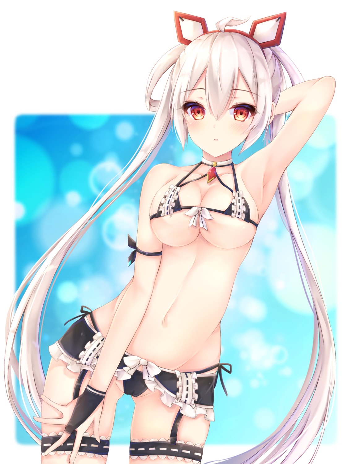 bikini cameltoe garter kiri_serea matoi_(pso2) phantasy_star_online swimsuits