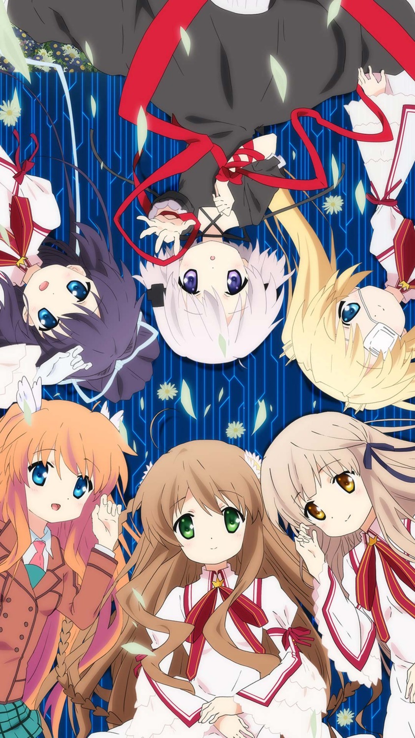 disc_cover dress eyepatch kagari_(rewrite) kanbe_kotori key konohana_lucia nakatsu_shizuru ootori_chihaya rewrite seifuku senri_akane tagme