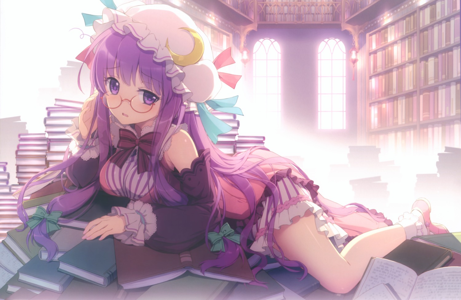an2a fixed megane patchouli_knowledge touhou wind_mail