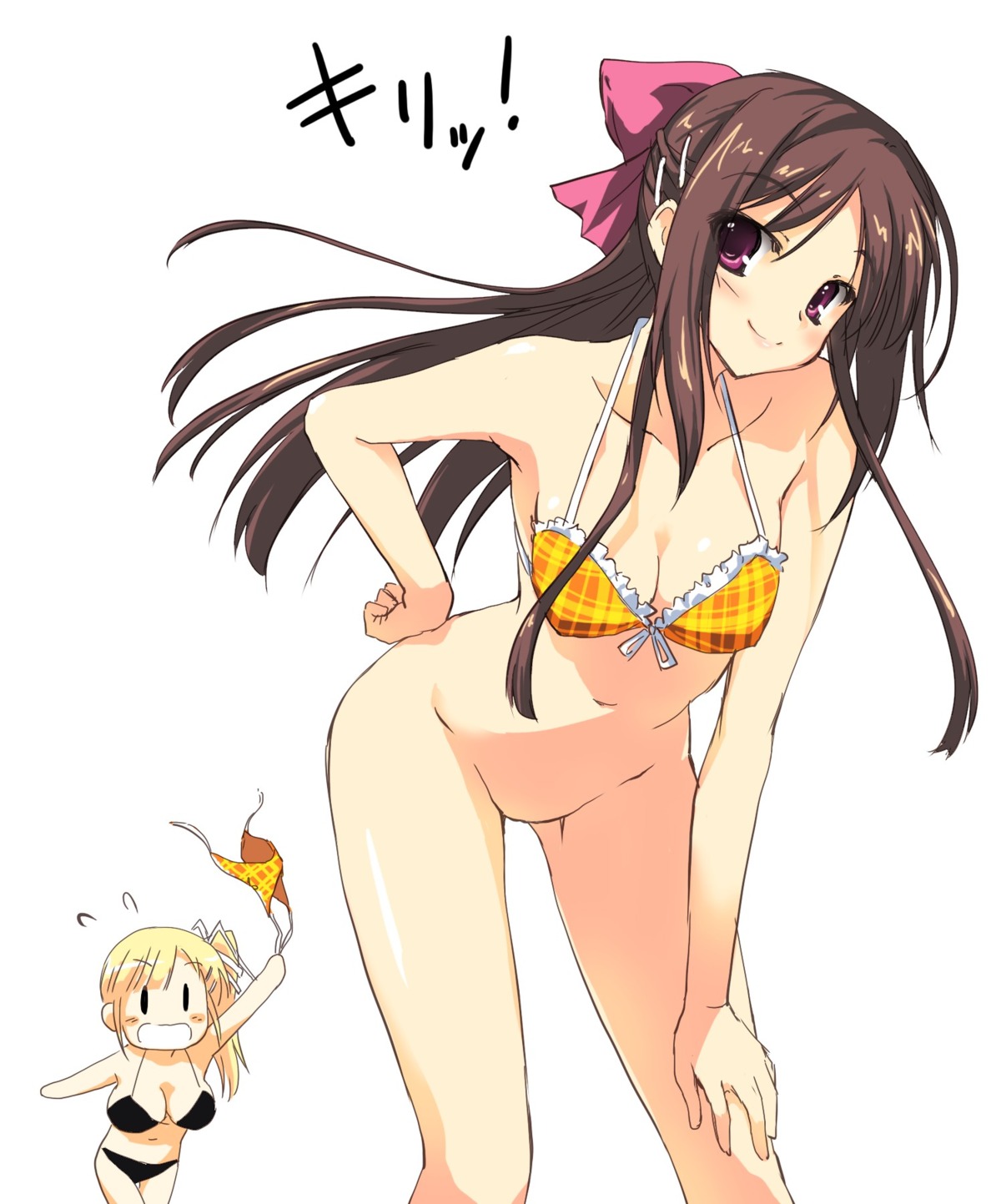 ama_ane bikini bottomless cleavage kikurage peassoft swimsuits takashina_natsumi yashima_otome