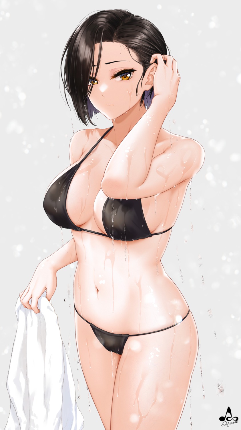 bikini infinote swimsuits thong wet yashiki_yuuko