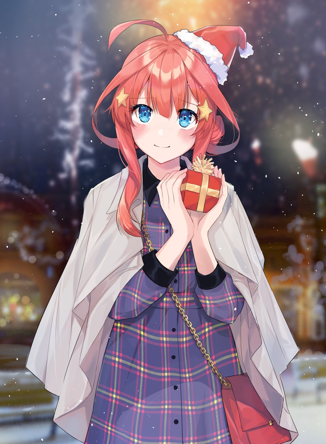5-toubun_no_hanayome akitsuki_(oenothera) christmas dress nakano_itsuki