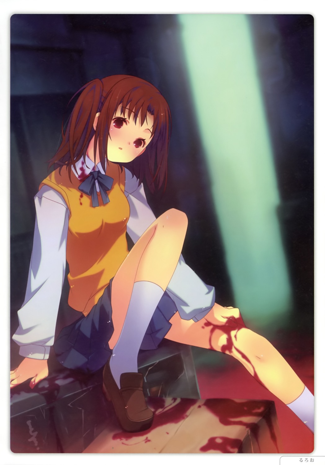 blood ruroo seifuku tsukihime yumizuka_satsuki