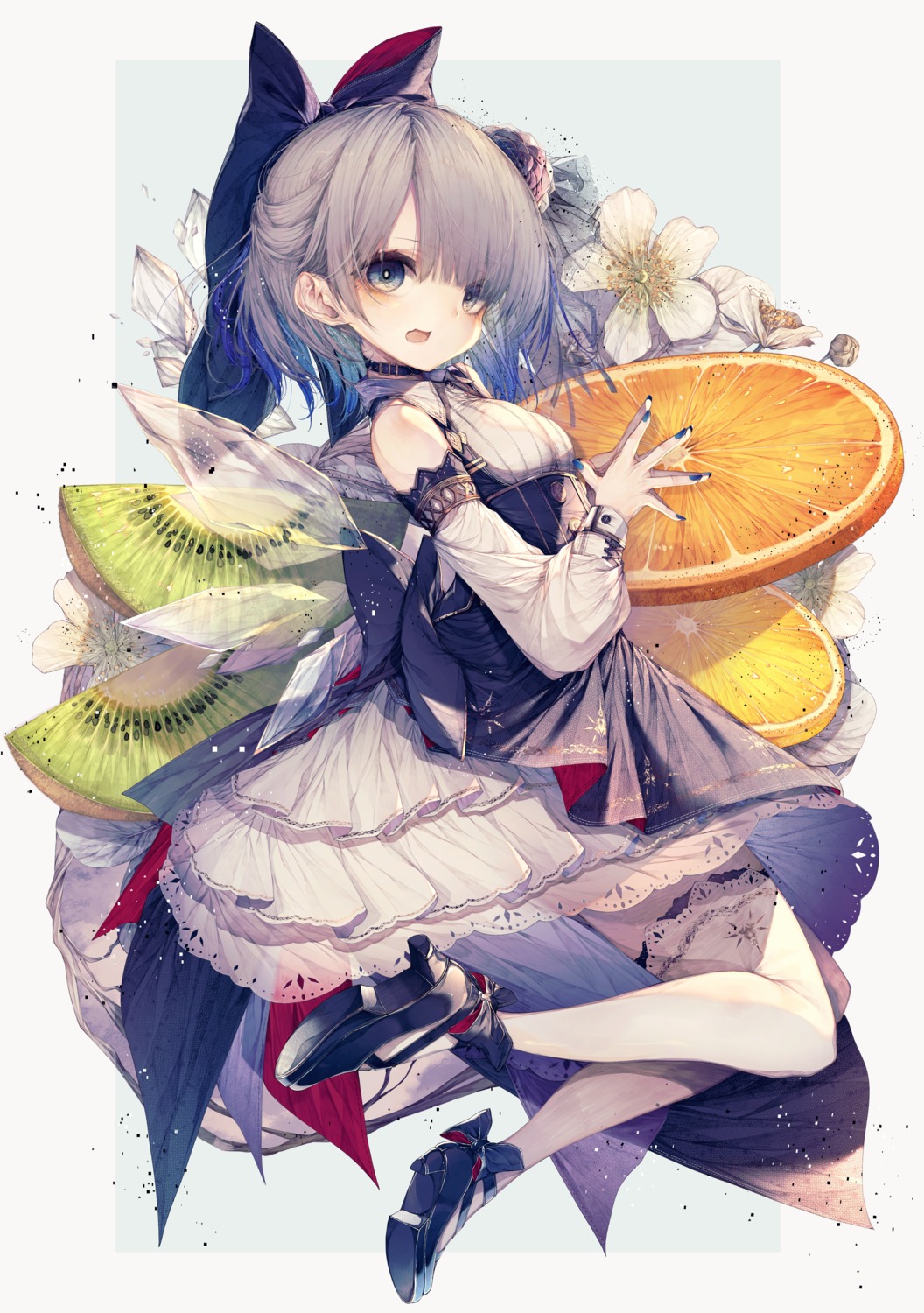 cirno heels hito_komoru lolita_fashion thighhighs touhou wings