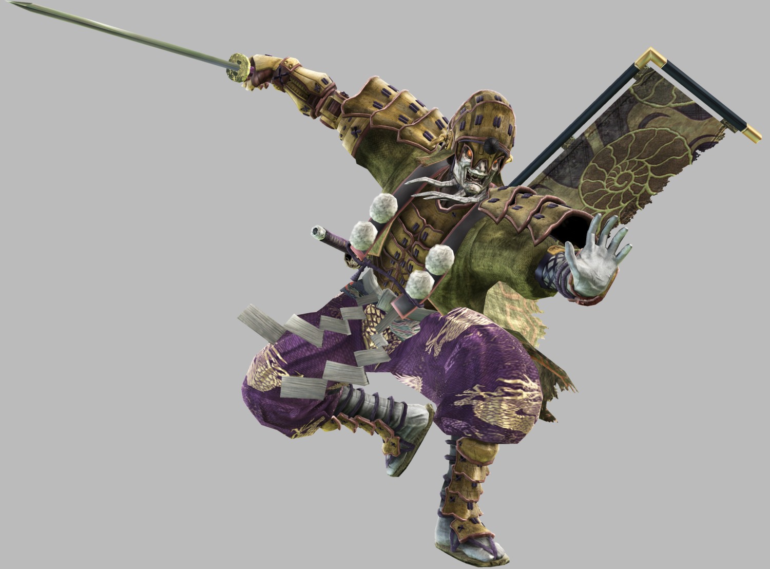 armor japanese_clothes male soul_calibur soul_calibur_iv sword weapon yoshimitsu