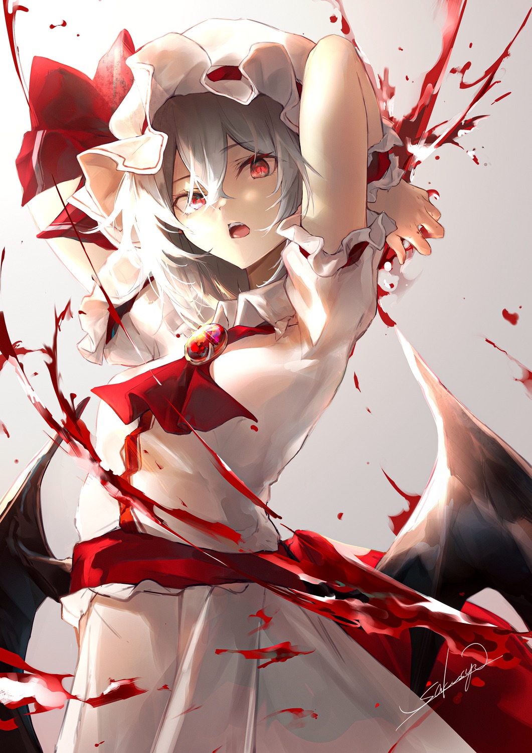 blood remilia_scarlet sakusyo touhou wings