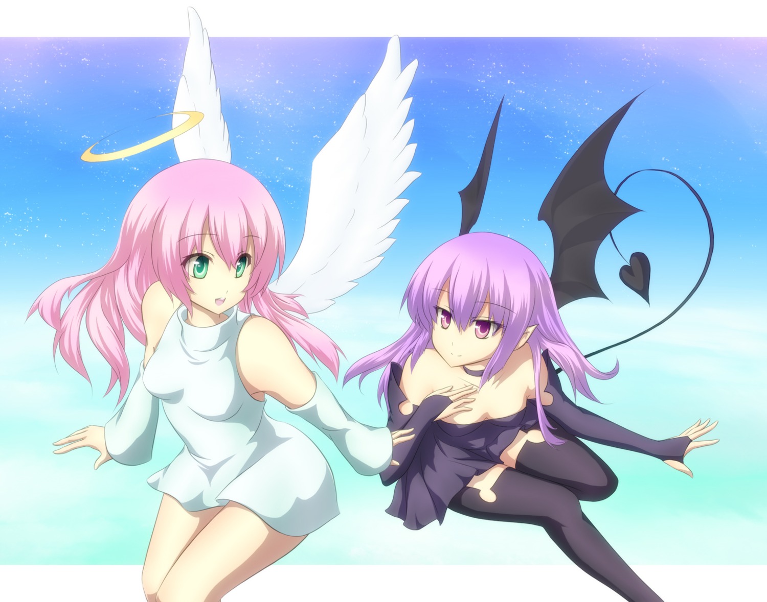 dress garuku thighhighs wings