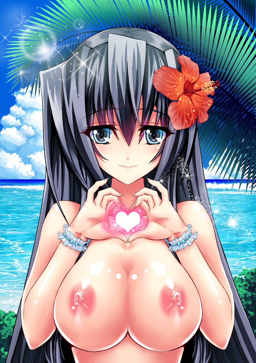 horizon_ariadust kyoukai_senjou_no_horizon mizutsuki_rei naked nipples