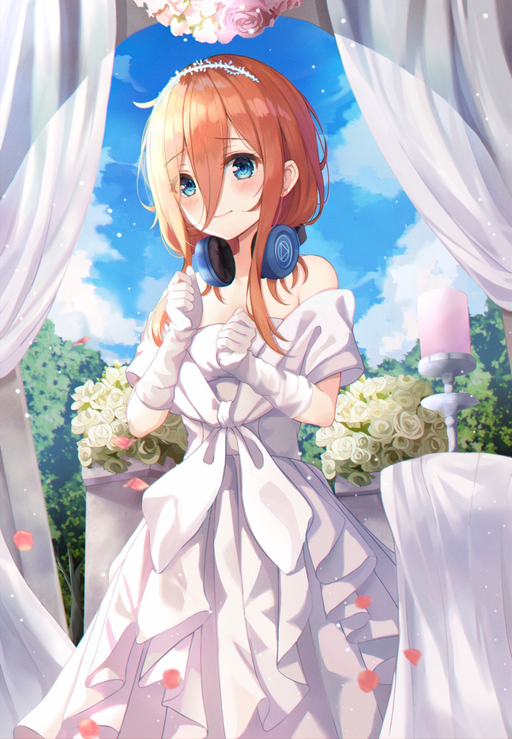 5-toubun no Hanayome Miku Nakano wedding dress 3D Wrist Rest Mouse Pad  MW8002A