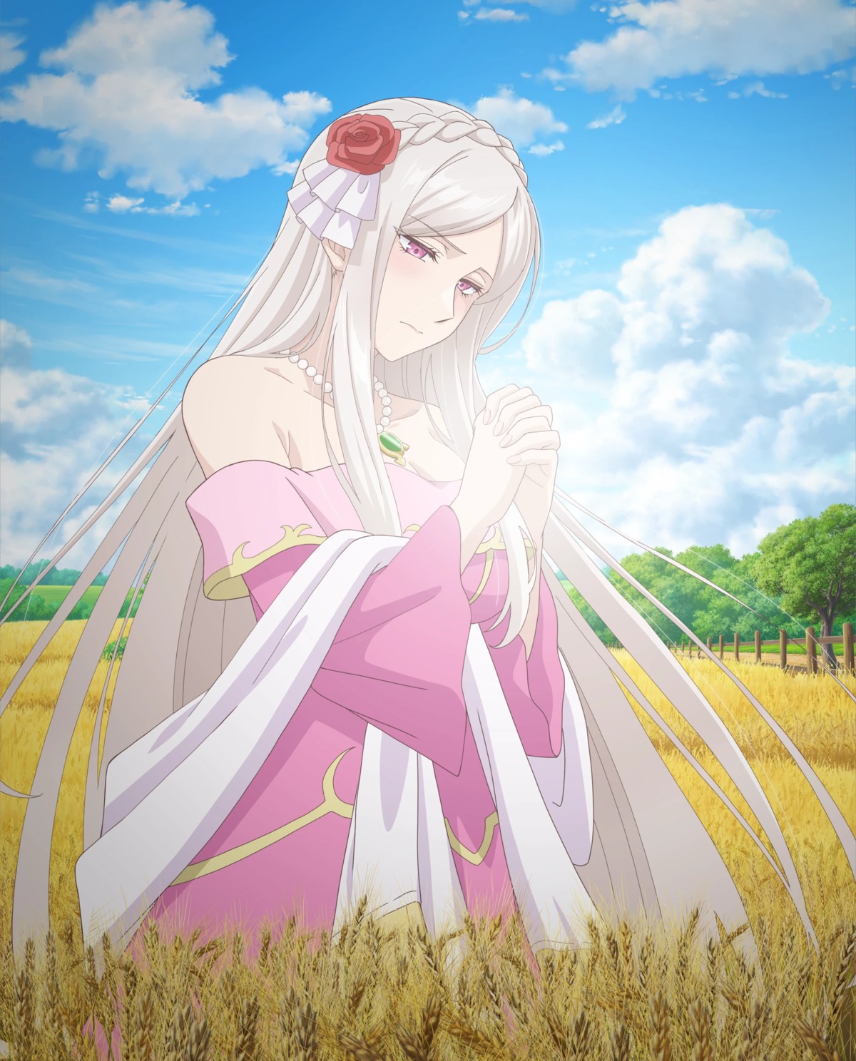 dress flora_sanchez mujikaku_seijo_wa_kyou_mo_muishiki_ni_chikara_wo_tare_nagasu no_bra tagme