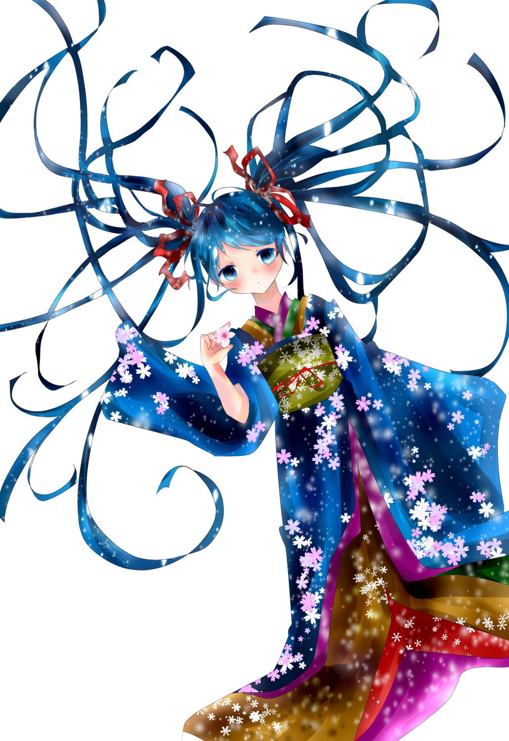 hatsune_miku hoshino_kisora kimono vocaloid