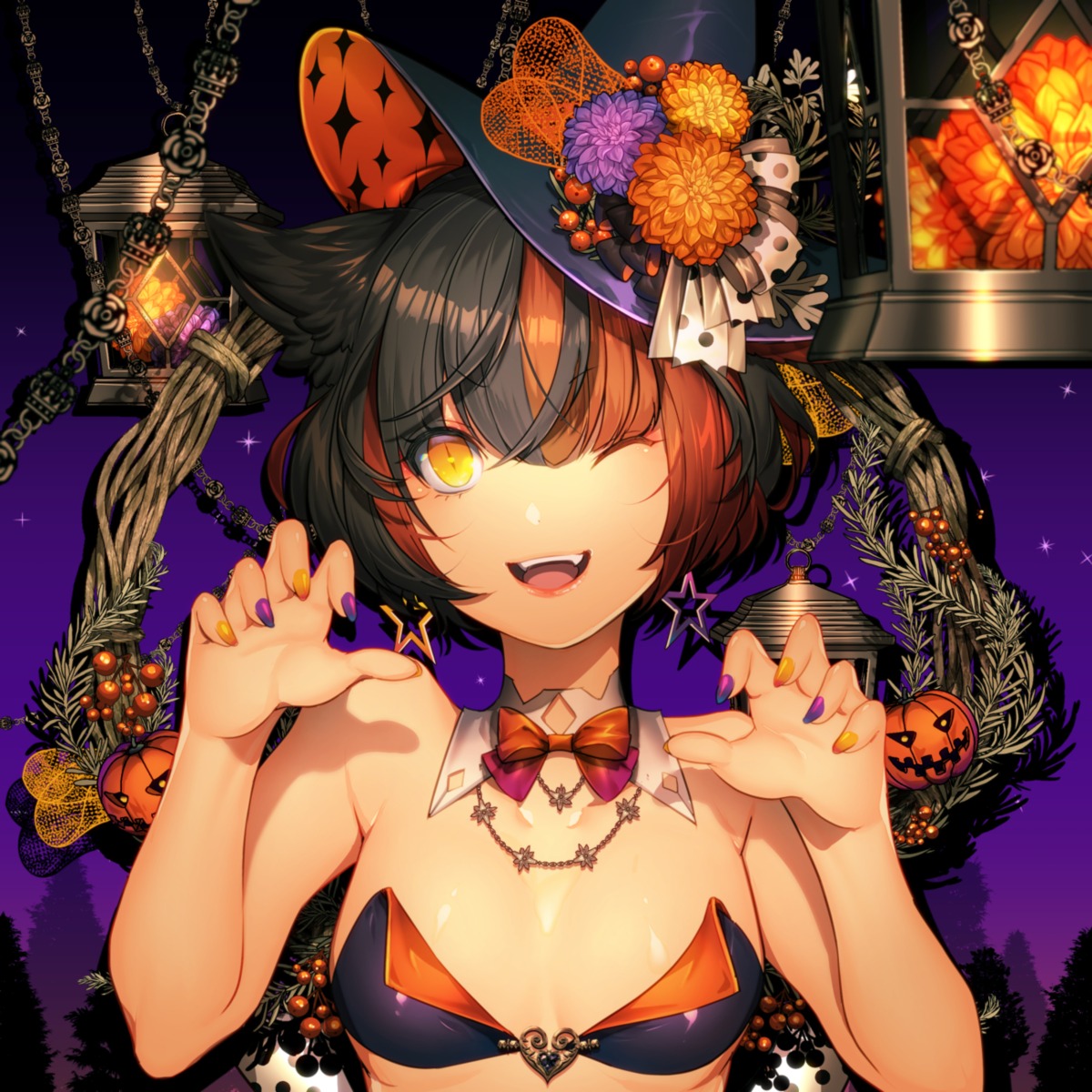 animal_ears bra domco. halloween witch