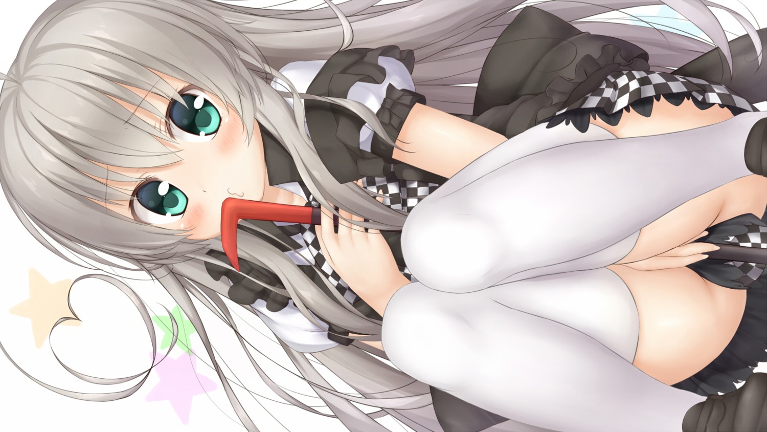 haiyore!_nyaruko-san nyaruko thighhighs zazazazazazawa