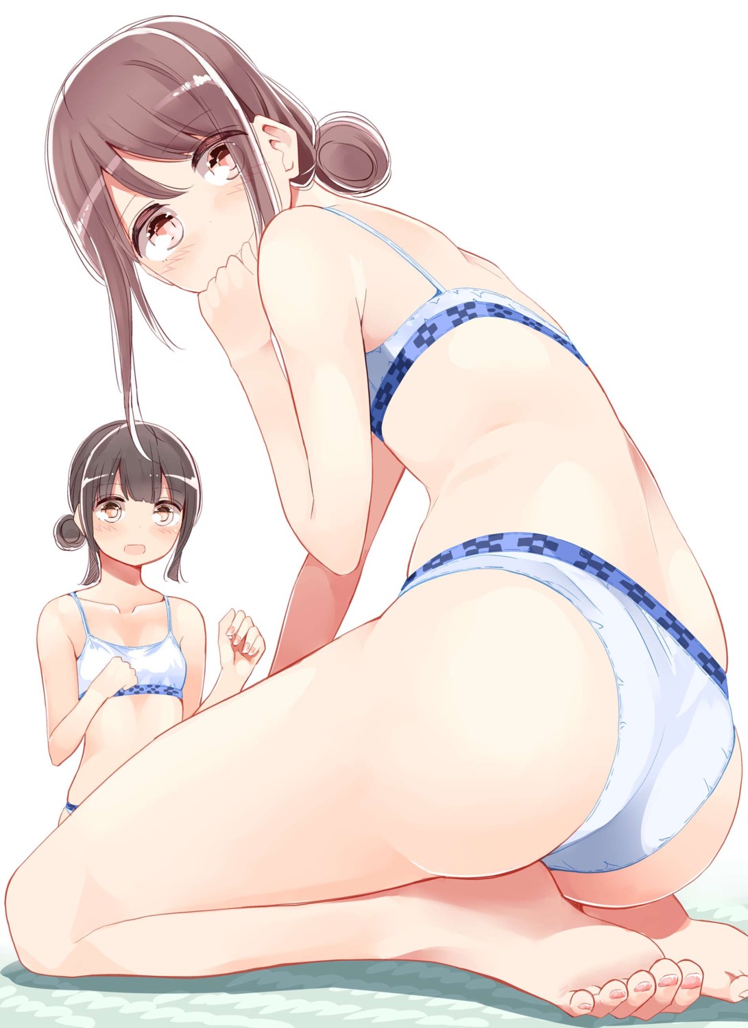 ass bikini feet harukana_receive higa_kanata nyoi_jizai oozora_haruka swimsuits