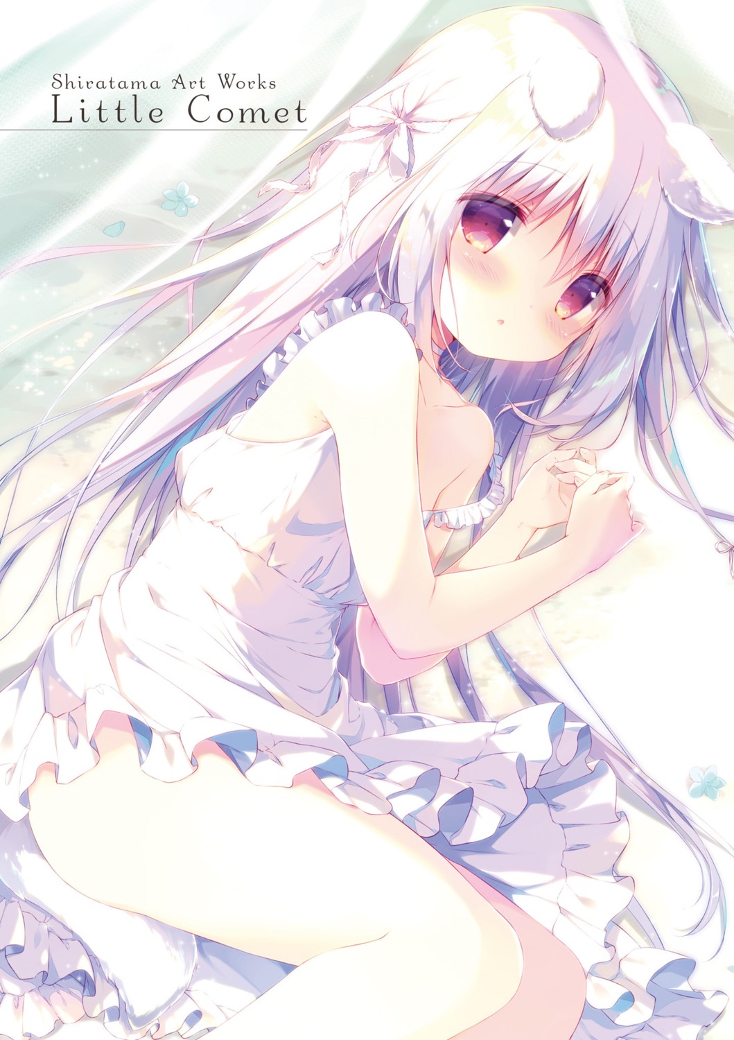 animal_ears digital_version dress inumimi shiratama shiroi_inu summer_dress tail