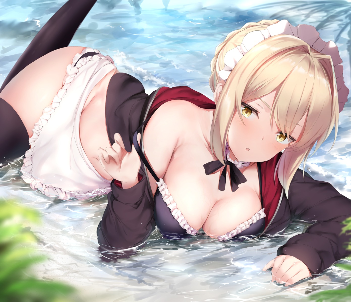 bikini cleavage fate/grand_order maosame saber saber_alter swimsuits