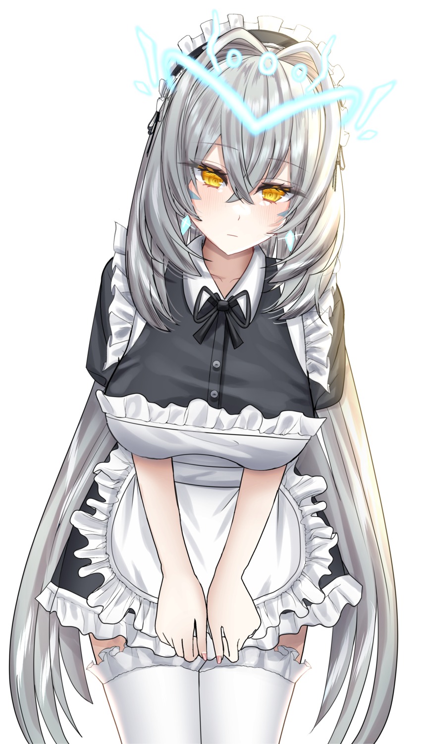 elsword eve_(elsword) gomb maid thighhighs