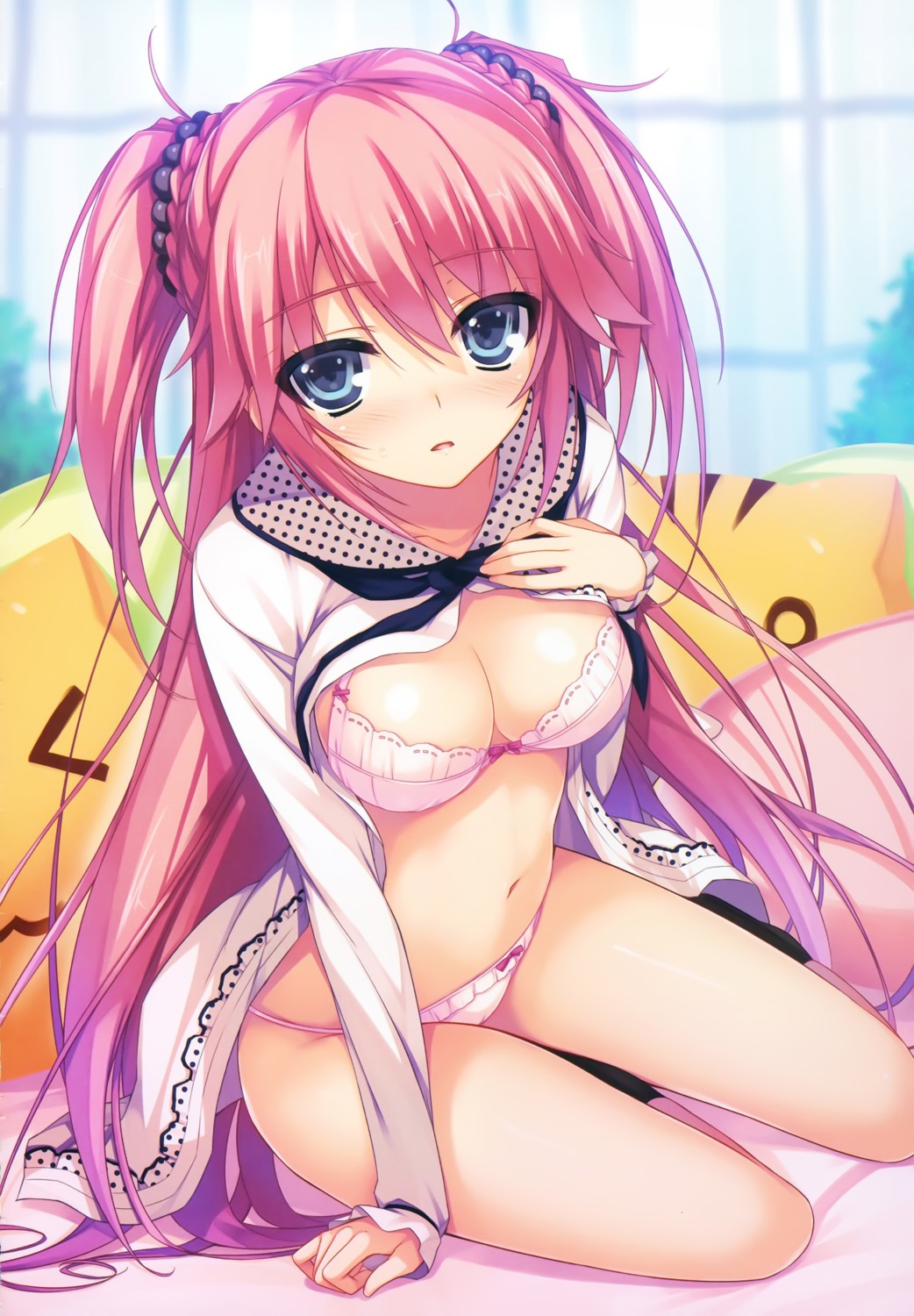 bra cameltoe cleavage hasegawa_ren open_shirt pantsu reminiscence tigre tomose_shunsaku