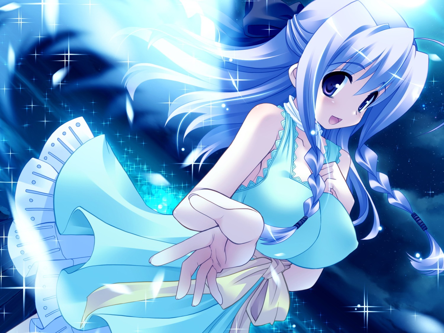 dress erect_nipples game_cg lime_luna_oaklane primary_~magical★trouble★scramble~ skyfish tsurugi_hagane