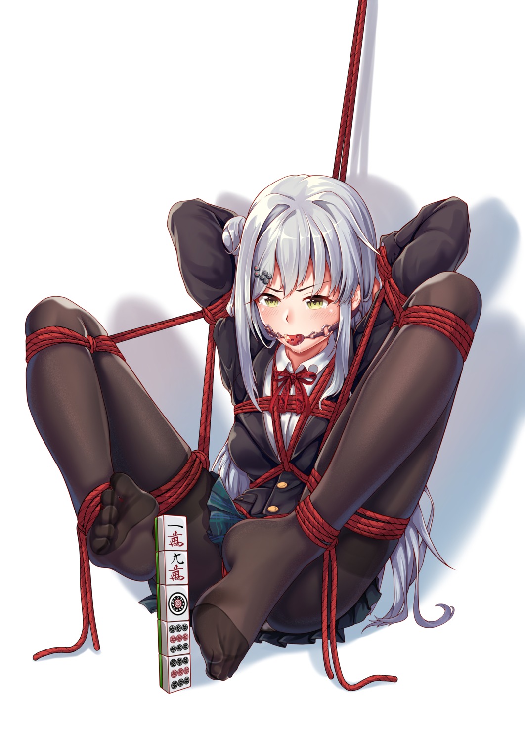 bondage feet pantsu pantyhose seifuku skirt_lift yiduan_zhu