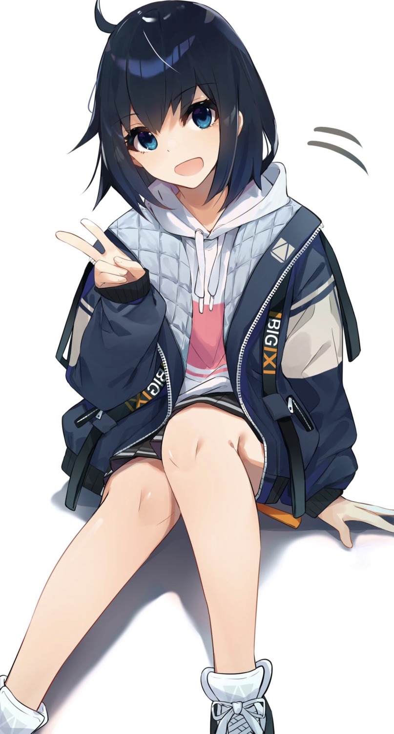 kurokuro_illust skirt_lift