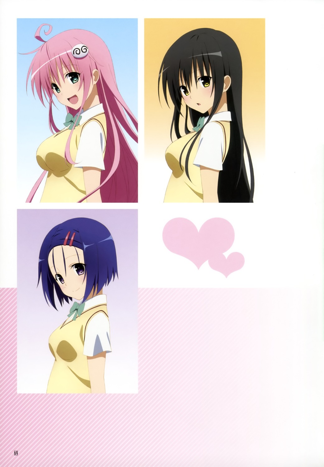 kotegawa_yui lala_satalin_deviluke sairenji_haruna seifuku to_love_ru