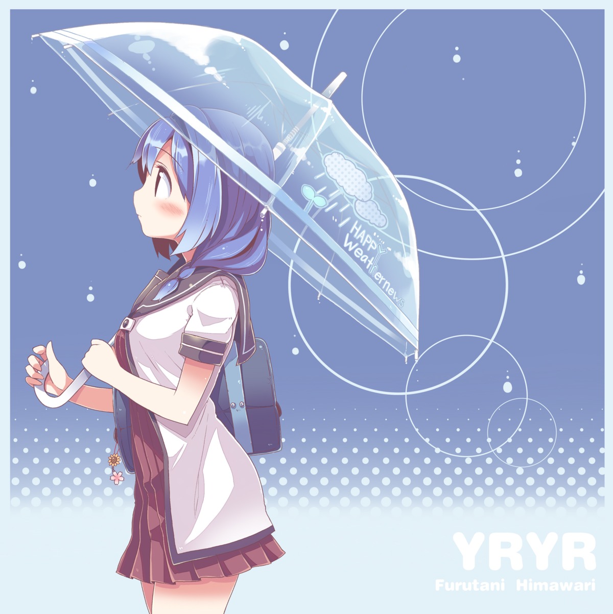 furutani_himawari seifuku takahero umbrella yuru_yuri