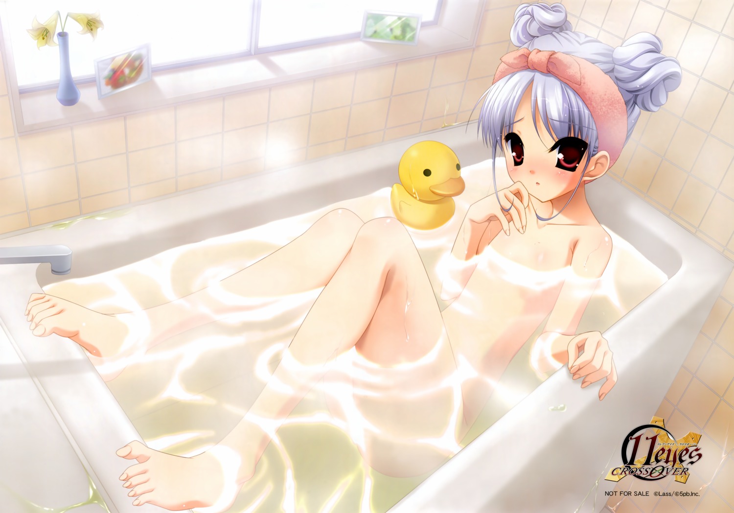 11eyes bathing feet hagiwara_onsen lass loli momono_shiori naked wet