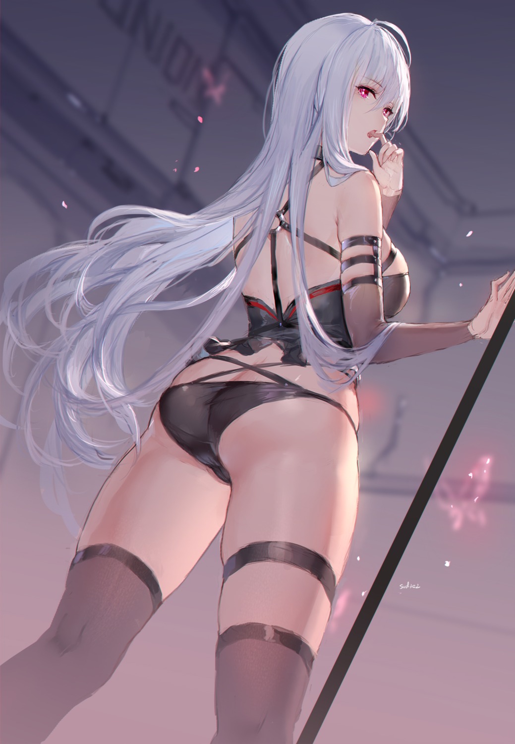 ass closers garter mirae_(closers) pantsu swd3e2 thighhighs