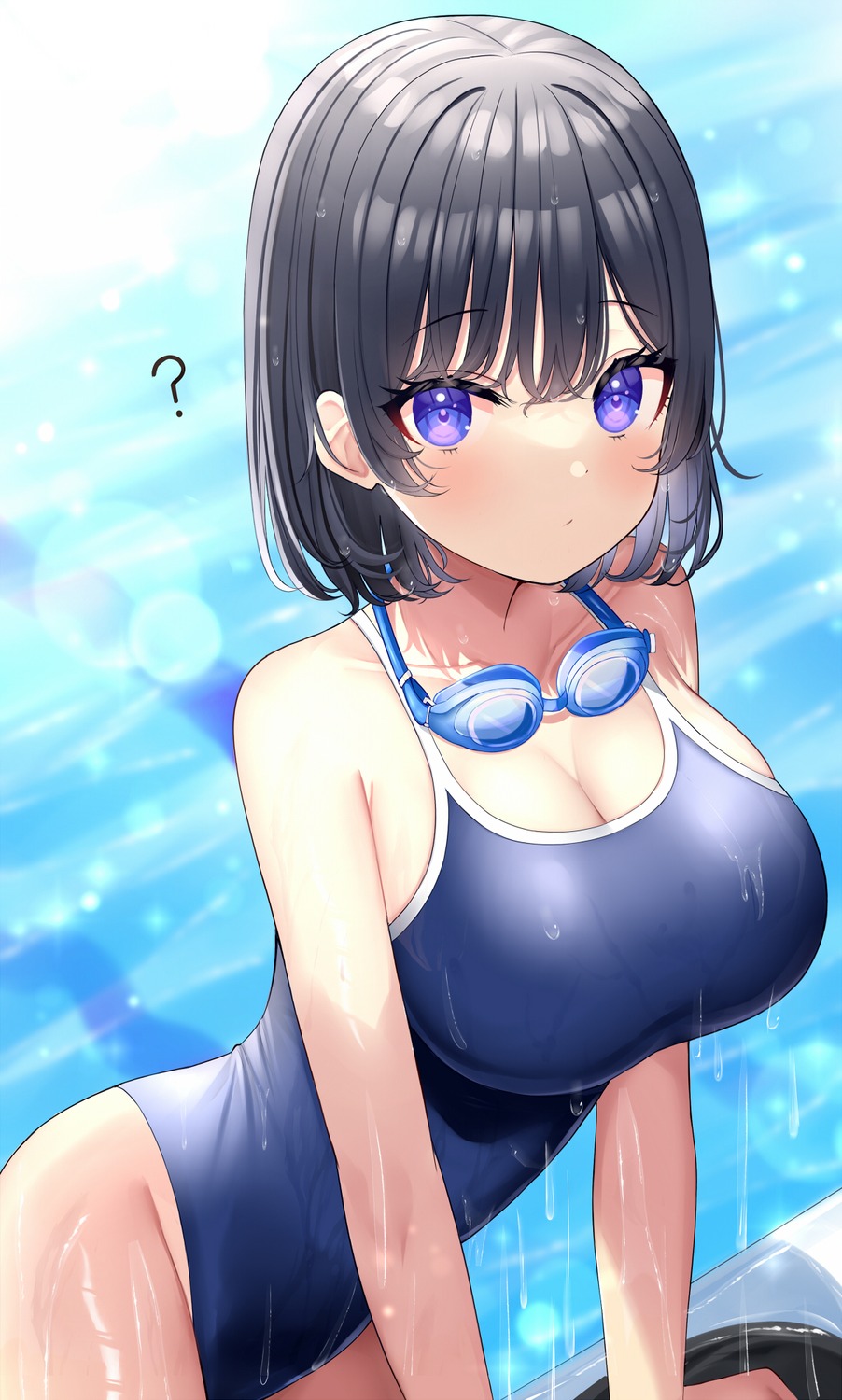 mizukoshi_(marumi) swimsuits wet