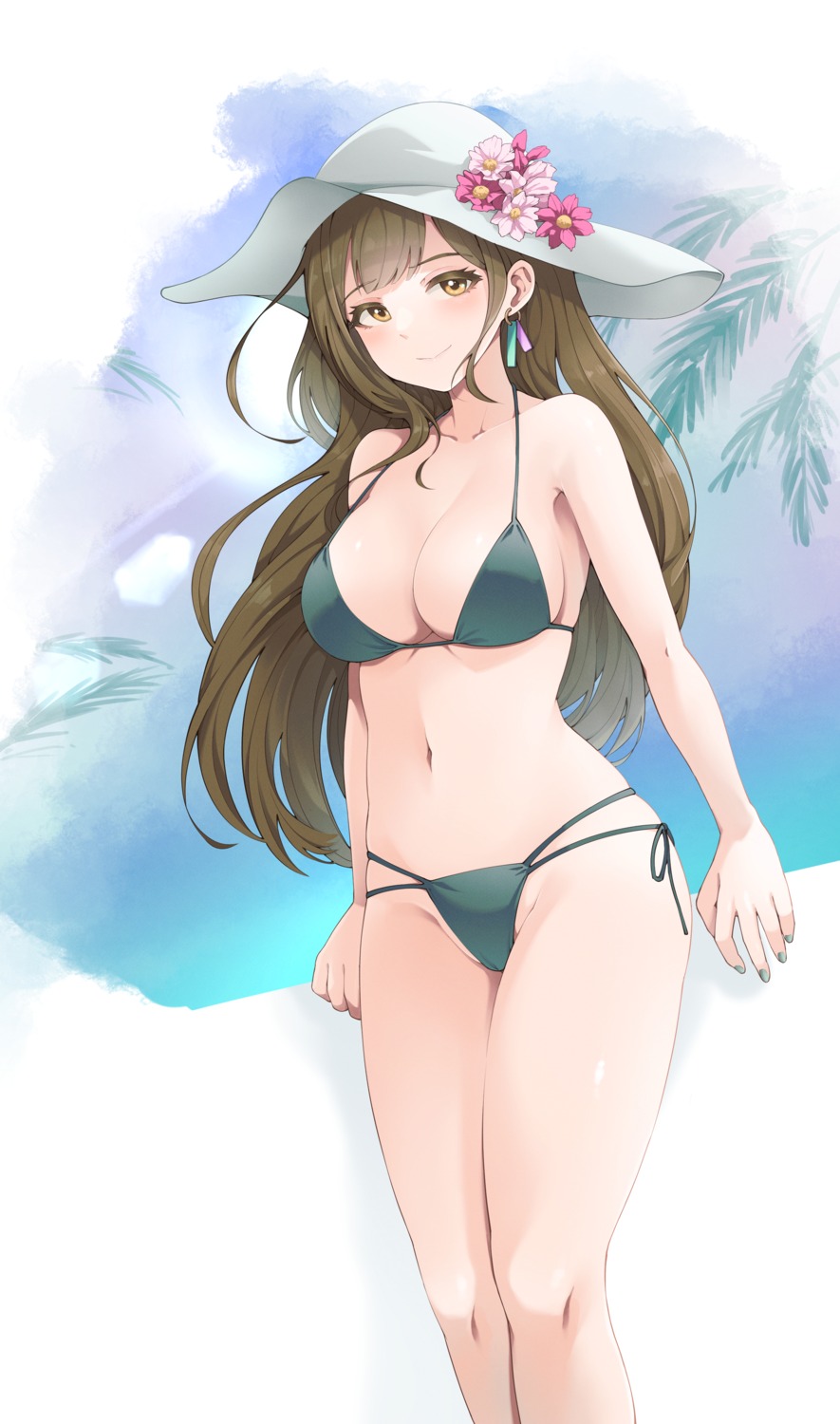 bikini cameltoe kuwayama_chiyuki swimsuits the_idolm@ster the_idolm@ster_shiny_colors tokufumi