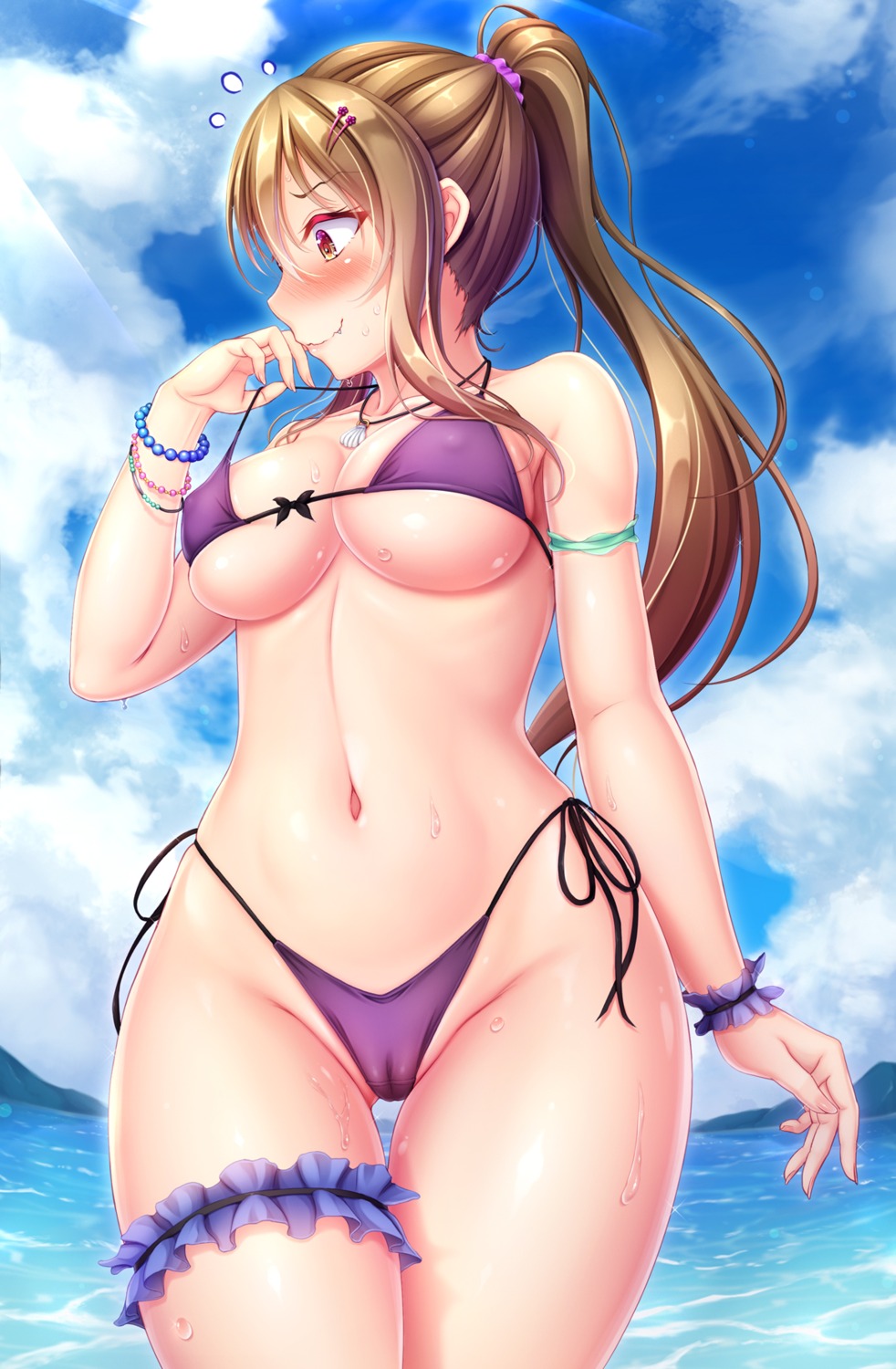 bikini cameltoe erect_nipples garter hiro_(725611) swimsuits undressing