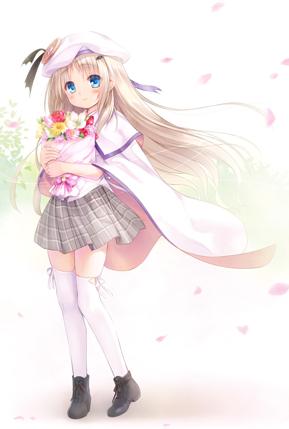 key kud_wafter little_busters! na-ga noumi_kudryavka seifuku thighhighs