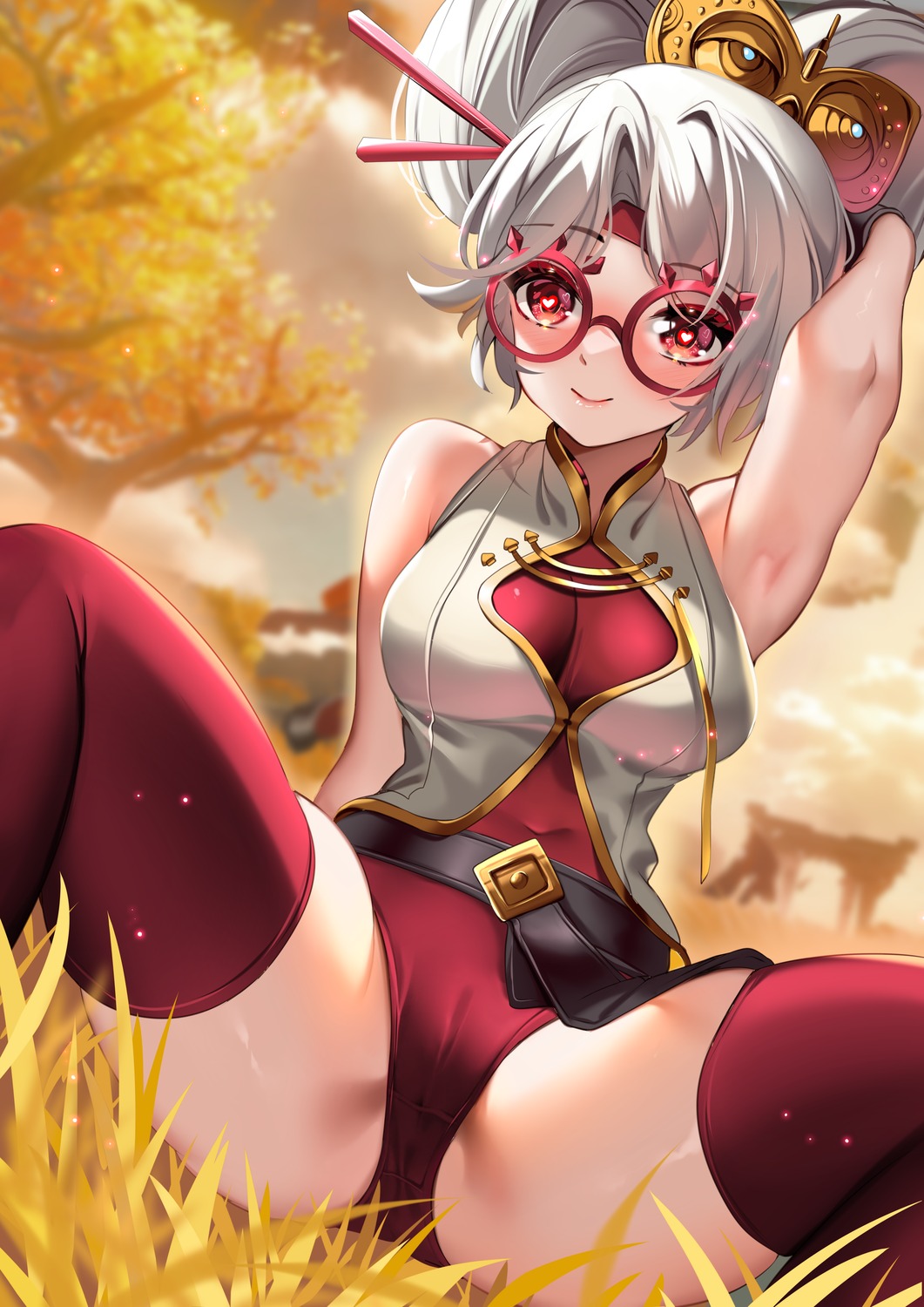 cameltoe leotard megane purah squchan the_legend_of_zelda:_tears_of_the_kingdom thighhighs