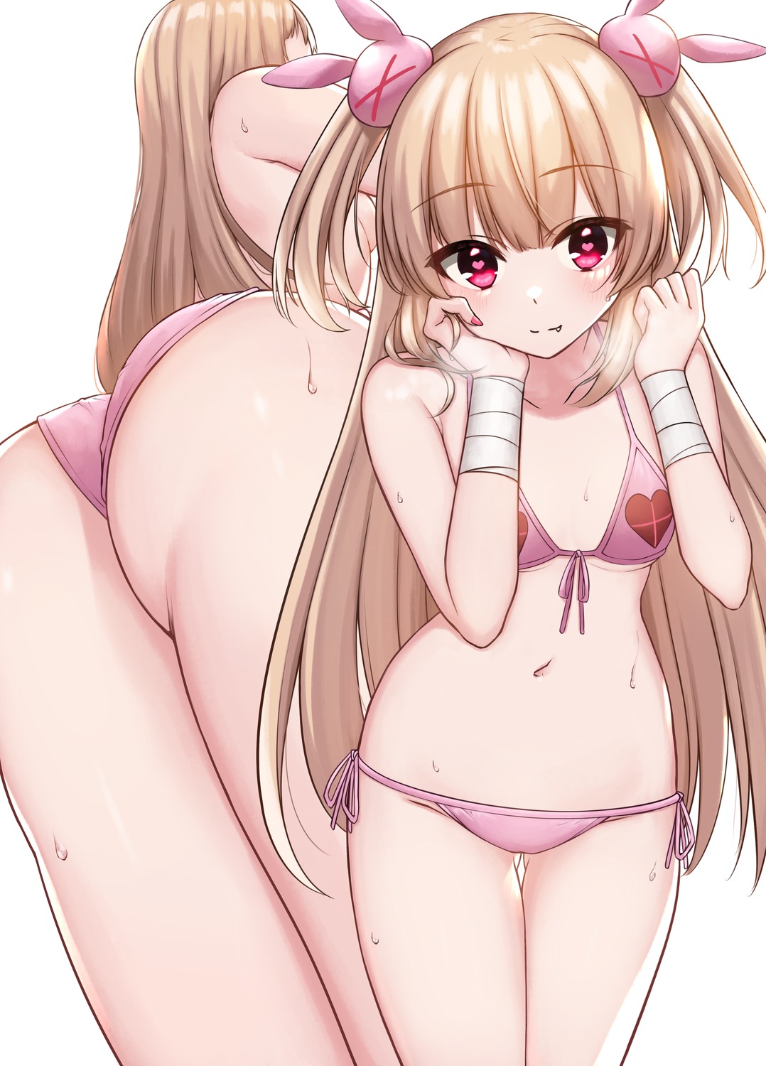 akky_(akimi1127) ass bandages bikini natori_sana sana_channel swimsuits thong topless wet