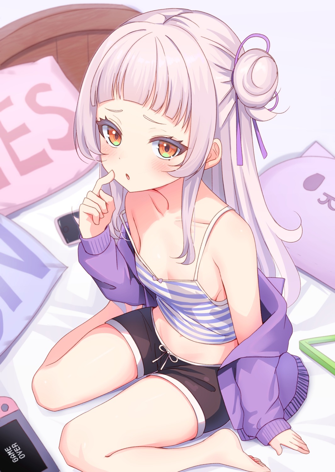 hololive loli murasaki_shion no_bra toketa-sekai