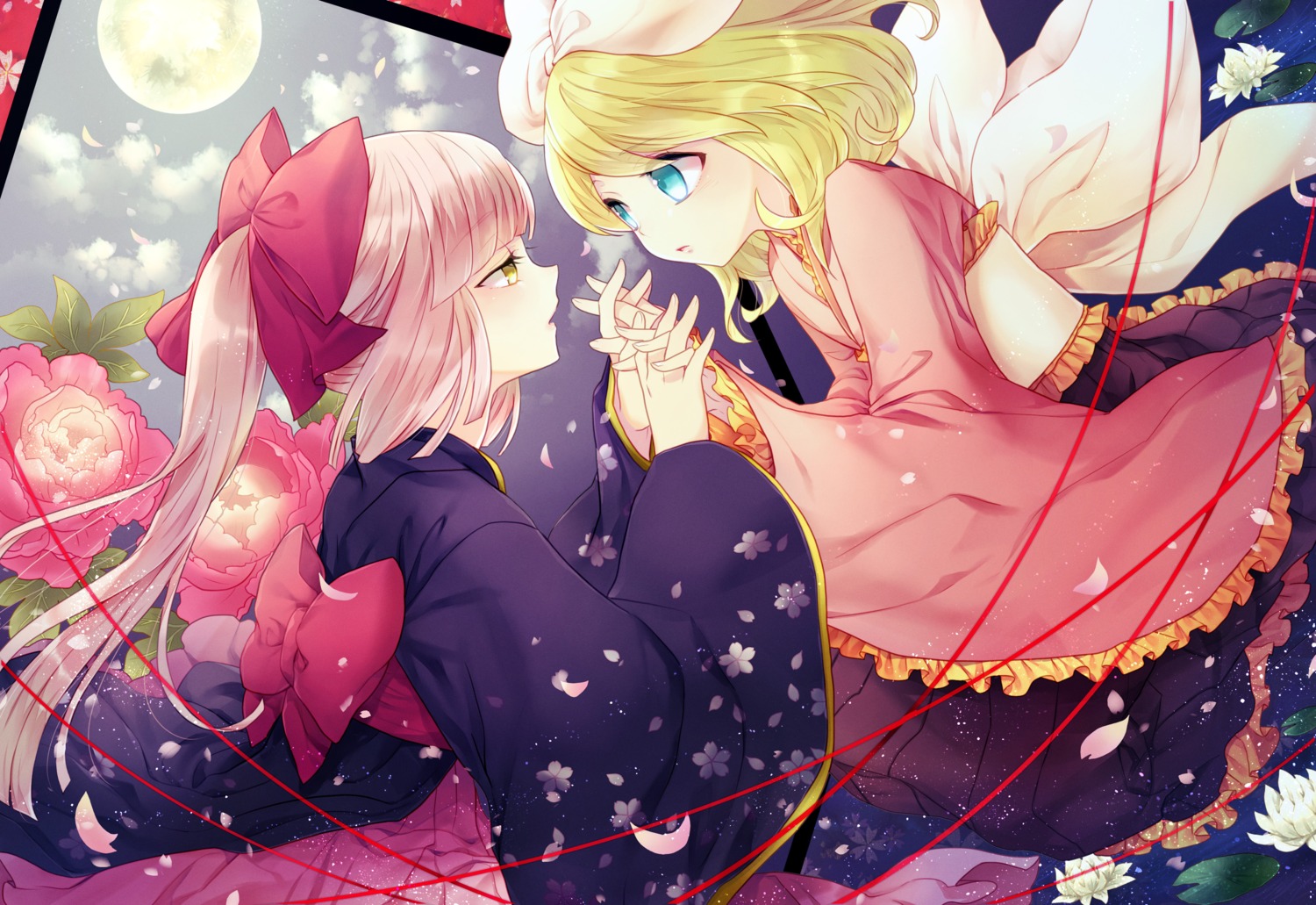 japanese_clothes kagamine_rin nekomura_iroha renta vocaloid