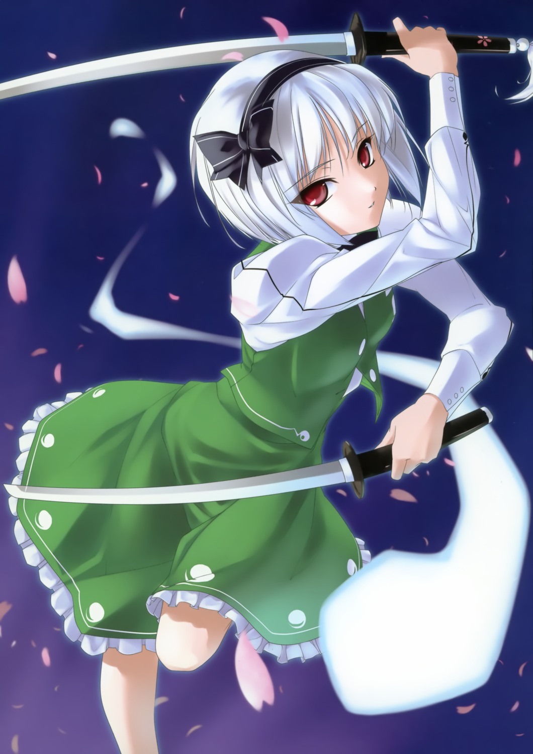 enhance_heart konpaku_youmu rokuwata_tomoe sword touhou