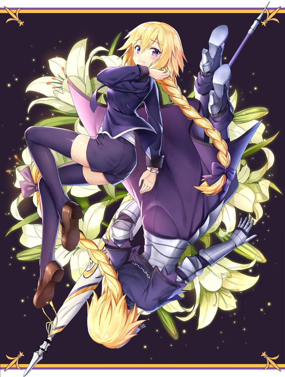 armor drogoth fate/apocrypha fate/grand_order fate/stay_night heels jeanne_d'arc jeanne_d'arc_(fate) thighhighs