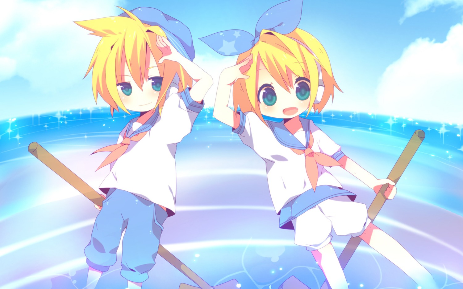 kagamine_len kagamine_rin tagme vocaloid wallpaper