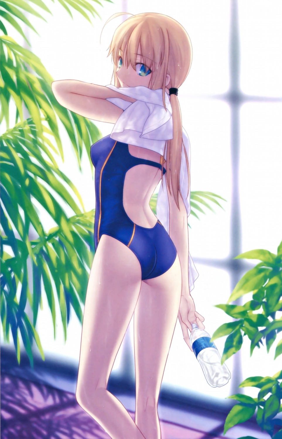 fate/stay_night fate/zero saber swimsuits takeuchi_takashi type-moon