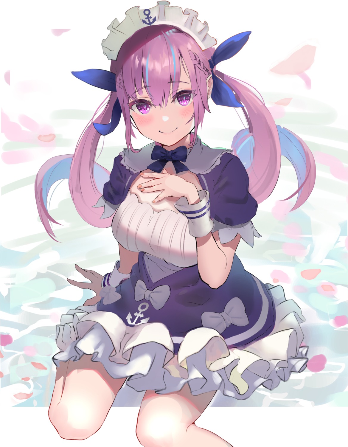 dodota hololive maid minato_aqua