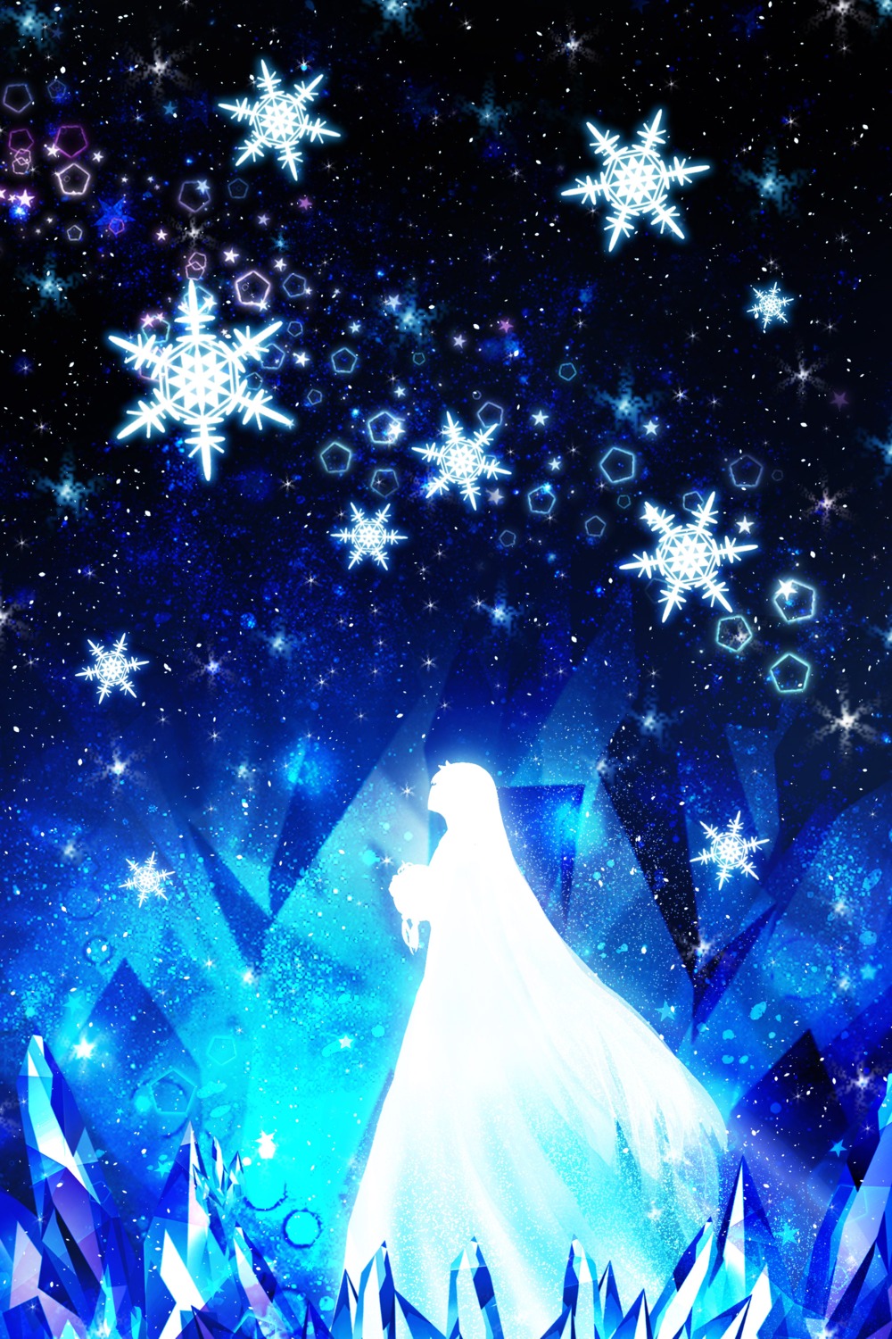 anastasia_(fate/grand_order) dress fate/grand_order harada_miyuki landscape silhouette