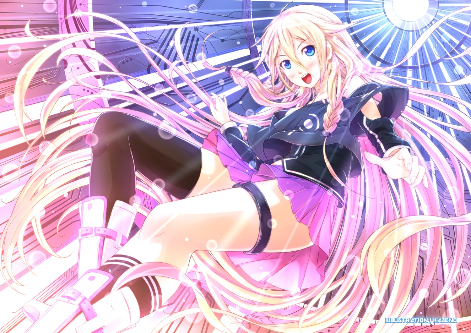 ia_(vocaloid) kazeno thighhighs vocaloid