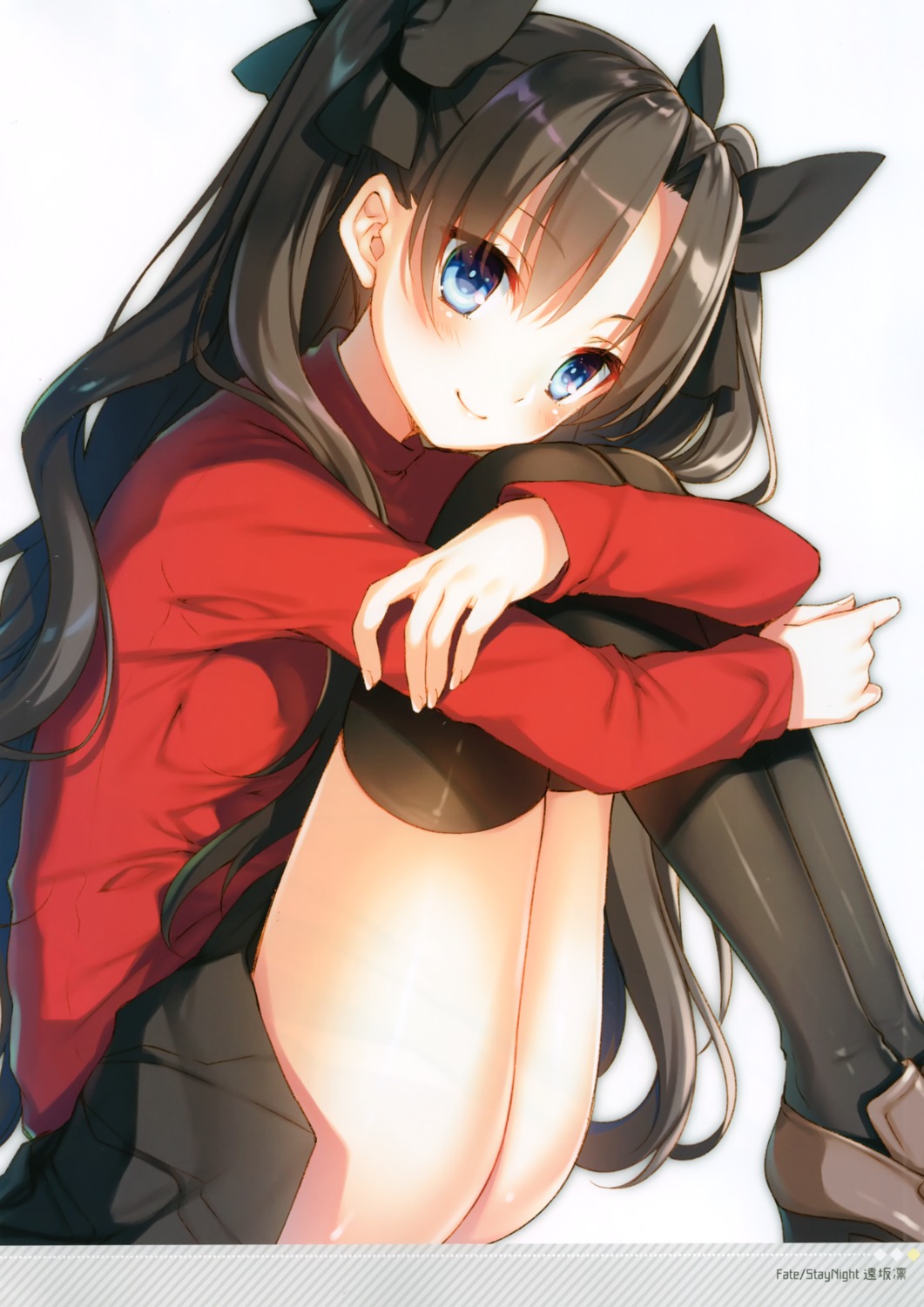 alicesyndrome* fate/stay_night sweater thighhighs toosaka_asagi toosaka_rin