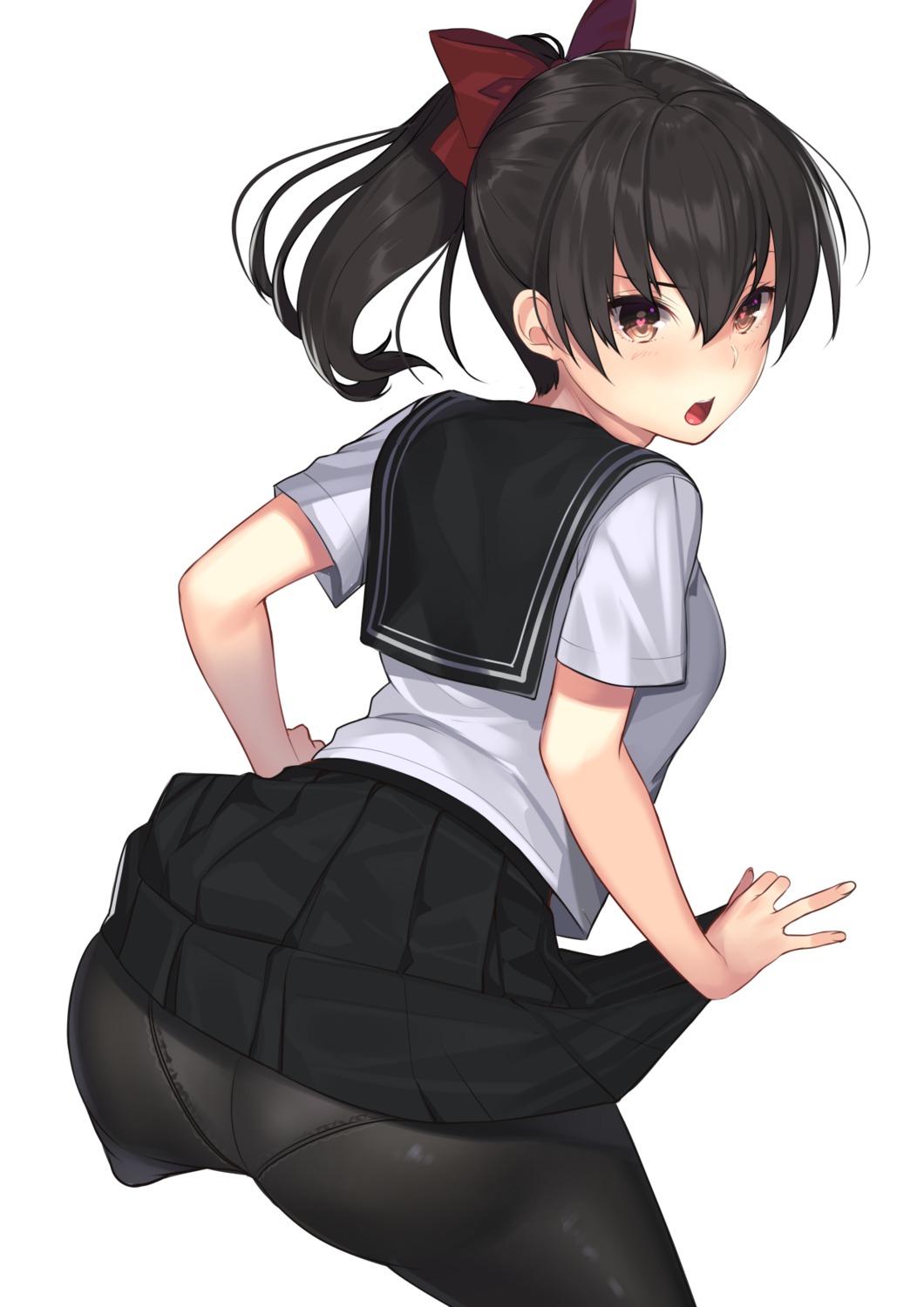 ass kagematsuri pantsu pantyhose seifuku skirt_lift