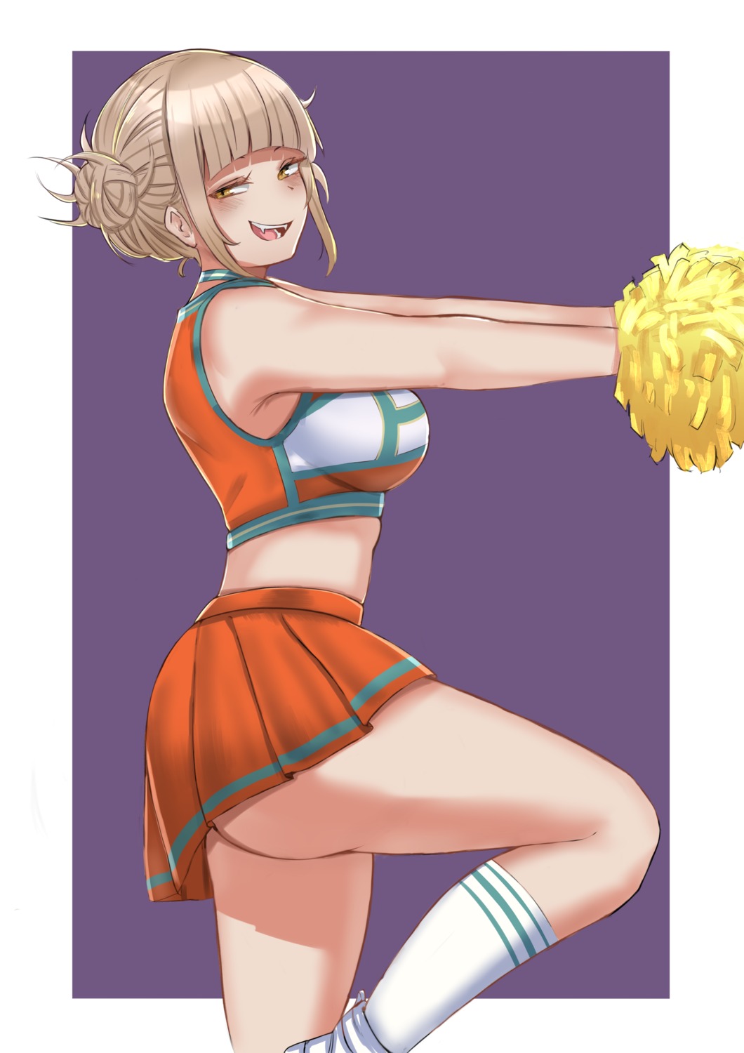 ass boku_no_hero_academia cheerleader kanta skirt_lift toga_himiko